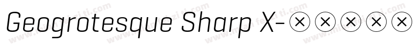 Geogrotesque Sharp X字体转换